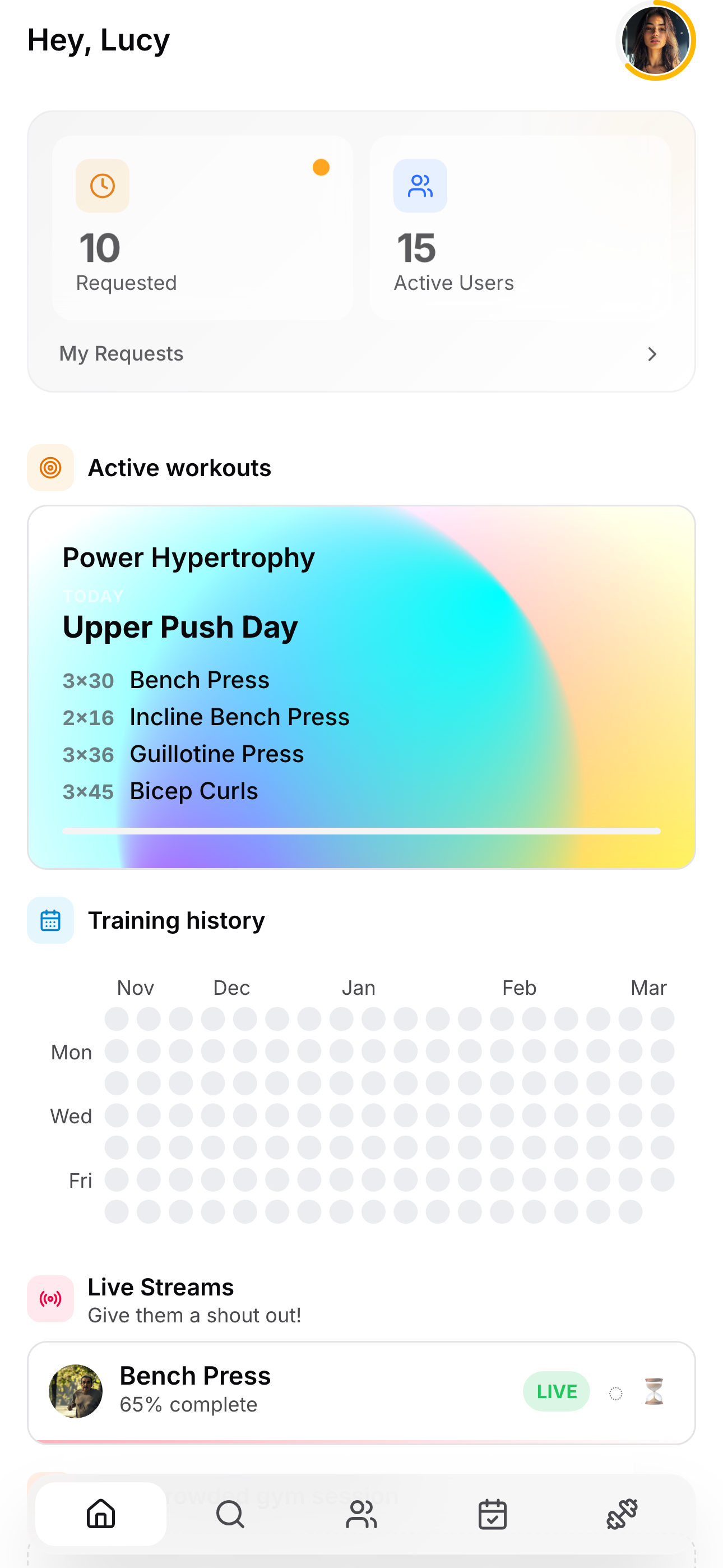 fitexchange.app Telegram mini app dashboard for fitness creators