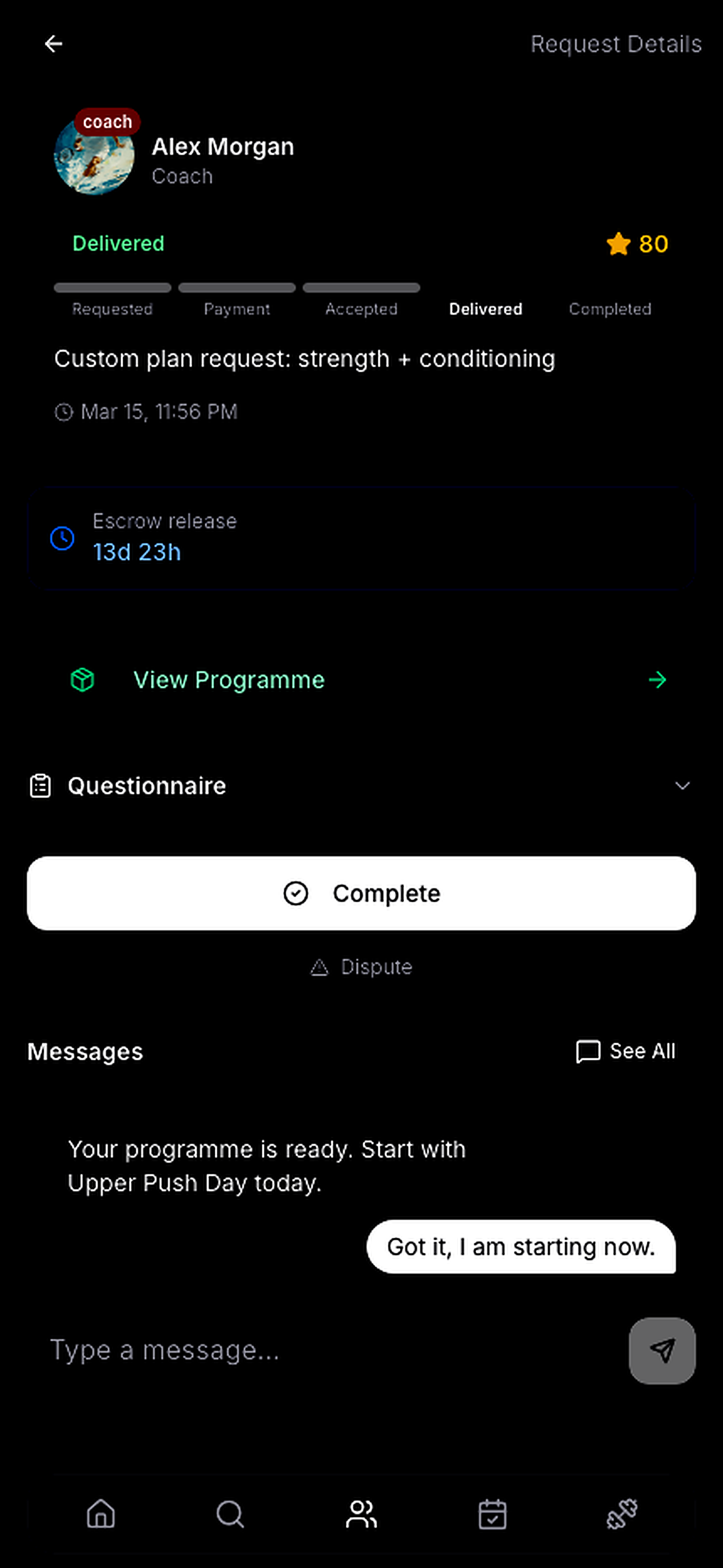 Payment happens without link-in-bio friction